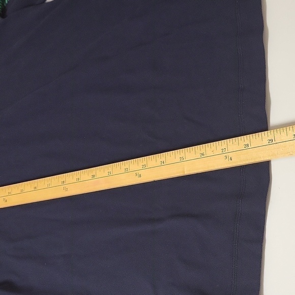 LULULEMON | Men's Navy Neon Green Half-Zip Large Long Sleeve Tee - Picture 12 of 13